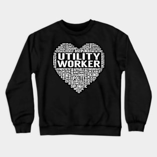 Utility Worker Heart Crewneck Sweatshirt